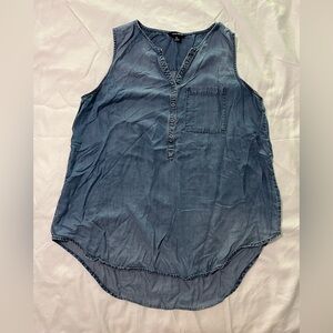 Terre Bleue Denim Sleeveless Top